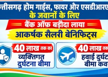 छत्तीसगढ़ होम गार्ड्स, फायर और एसडीआरएफ के जवानों के लिए बैंक ऑफ़ बड़ौदा लाया आकर्षक सैलरी बेनिफिट्स