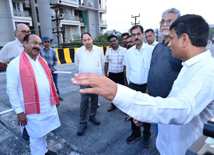 कचना ओवर-ब्रिज जल्द होगा शुरू, उप मुख्यमंत्री अरुण साव ने अंतिम चरण के कार्यों का किया निरीक्षण