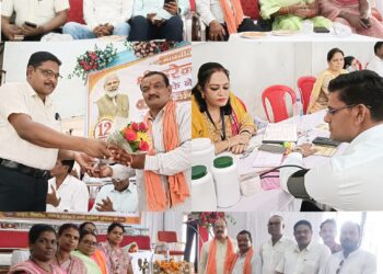 मोदी सरकार के 12 वर्ष पूर्ण होने पर भिलाई 03 में वृहद पंजीयन शिविर आयोजित, योजनाओं की दी गई जानकारी