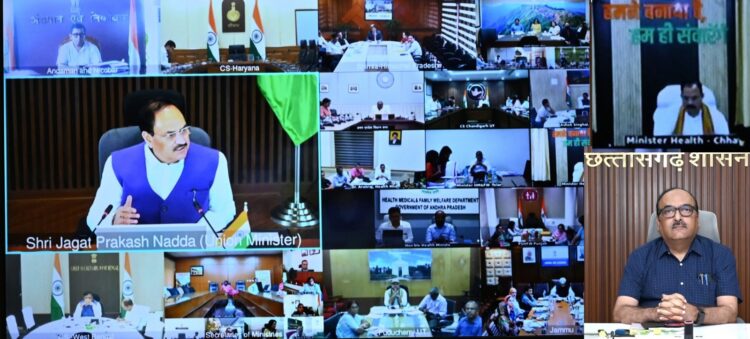 टीबी मुक्त भारत अभियान को लेकर केन्द्रीय स्वास्थ्य मंत्री ने राज्यों के स्वास्थ्य मंत्रियों एवं मुख्य सचिवों से की चर्चा