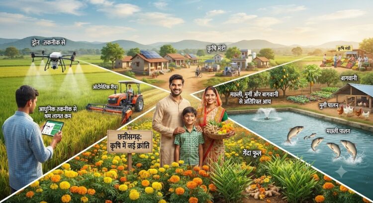 आधुनिक और नगदी फसलों की खेती ने बदली छत्तीसगढ़ के किसानों की तकदीर