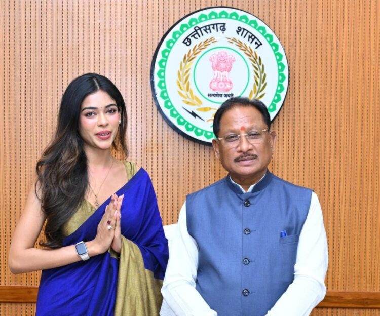 मुख्यमंत्री विष्णुदेव साय से मिस इंडिया छत्तीसगढ़ अनुष्का सोन ने की सौजन्य मुलाकात