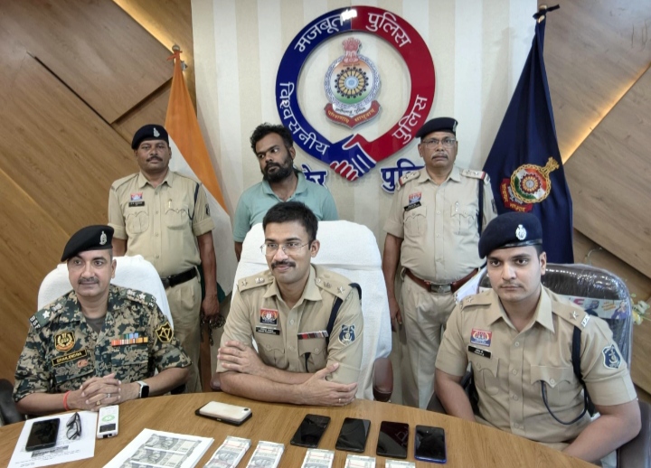 नकली नोट खपाने वाला आरोपी गिरफ्तार, 6.54 लाख रुपए का नकली नोट बरामद