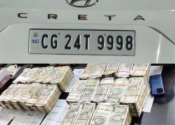 क्रेटा कार में नगद 65 लाख रुपए का परिवहन करते दो व्यक्ति पकड़ाए