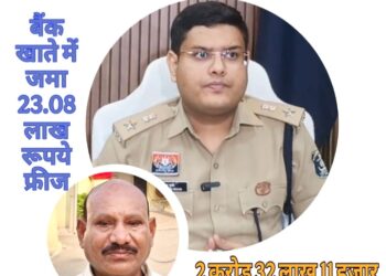सफेमा एक्ट के तहत् गांजा तस्कर का करोड़ो रूपये की अचल संपत्ति जप्त, बैंक खाते में जमा लाखों रुपए फ्रीज
