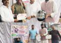 नजरुल इस्लाम के नेतृत्व में ब्लड डोनेशन का हुआ आयोजन, हेलमेट और छाता भी वितरण किया गया
