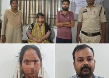 देह व्यापार के दो अड्डों पर एक साथ छापेमारी, दो महिलाओं और समेत 4 आरोपी गिरफ्तार