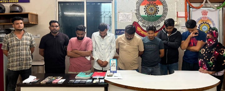 वेलनेस स्पा सेंटर की आड़ में देह व्यापार का खुलासा, मैनेजर व महिला दलाल सहित 9 आरोपी गिरफ्तार
