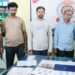 8 नग हीरे का परिवहन करते तीन आरोपी चढ़े पुलिस के हत्थे
