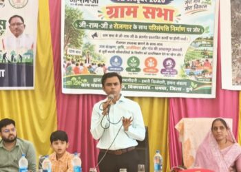 ग्राम सभा में जिला पंचायत सीईओ बजरंग दुबे ने रोजगार के साथ स्थायी परिसंपत्तियों के निर्माण पर विशेष जोर दिया