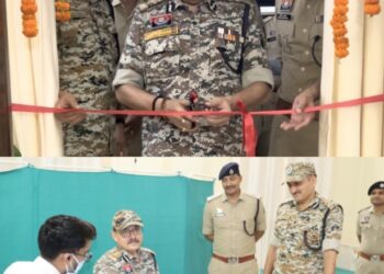 ADG विवेकानंद सिन्हा ने पुलिस आरोग्य केंद्र एवं कंप्यूटर लैब का किया शुभारंभ, बीपी भी चेक करवाया