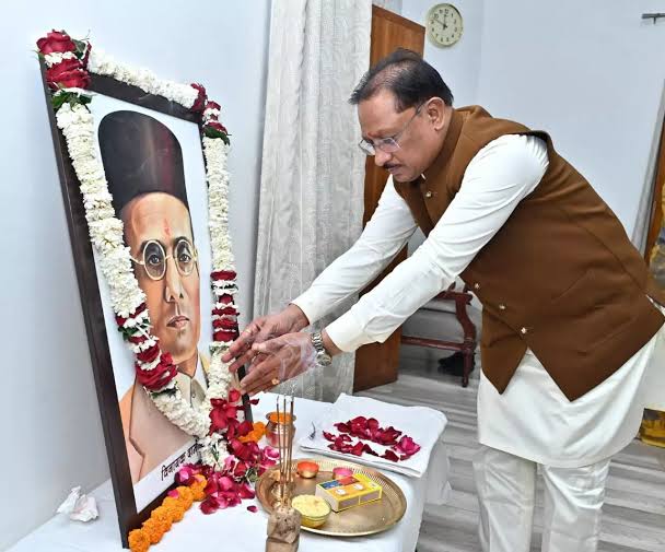 राष्ट्र प्रथम की भावना और अदम्य राष्ट्रभक्ति के प्रेरणास्रोत हैं वीर सावरकर- मुख्यमंत्री विष्णुदेव साय